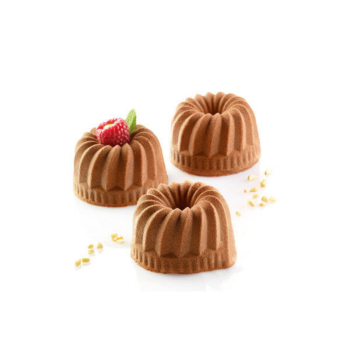 Forma Silicon Gugelhopf Monoportii Ø 6 x H 3.75 cm, 35 cavitati, 80 ml (SQ049) [1]