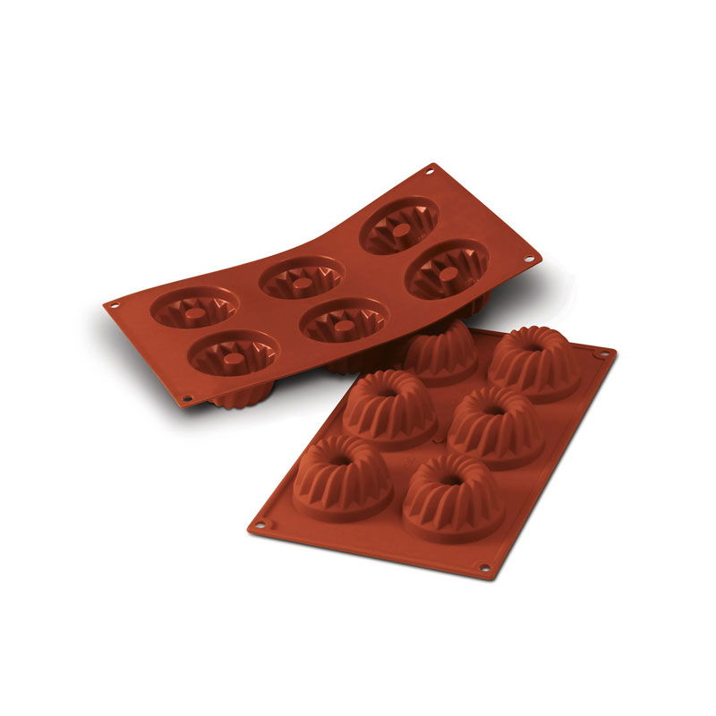 Forma Silicon Gugelhopf, Ø 7.5 x H 4 cm, 6 cavitati, 100 ml (SF209) [1]
