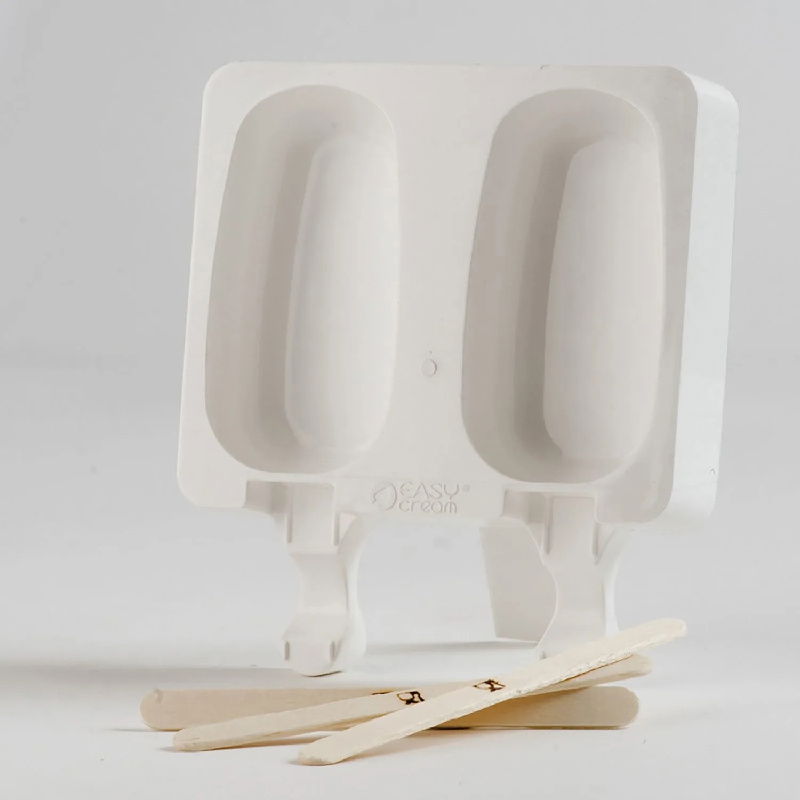 Forma Silicon Inghetata Clasica GEL01, 2 forme x 2 cav. 9.3 x 4.8 x H 2.5 cm, 90 ml, 50 bastonase [2]