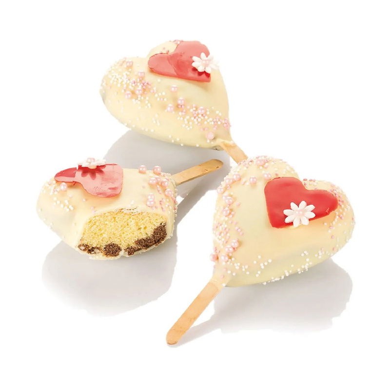 Forma Silicon Inghetata Heart IC, 2 forme silicon x 4 cav. 9.1 x 8.5 x H 2.3 cm, 96 ml [1]