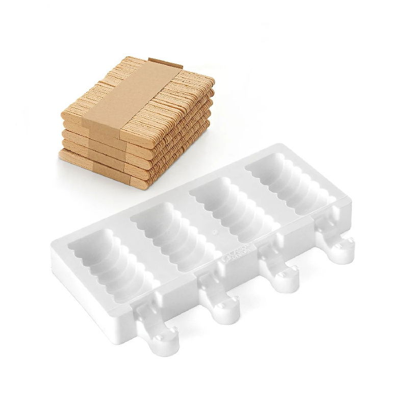 Forma Silicon Inghetata Mini Tango GEL04M, 4 cavitati x 9.1 x 8.5 x H 2.3 cm, 36 ml, 50 bastonase [2]