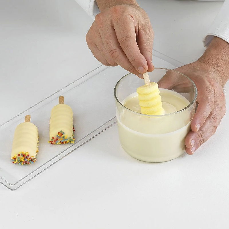 Forma Silicon Inghetata Mini Tango GEL04M, 4 cavitati x 9.1 x 8.5 x H 2.3 cm, 36 ml, 50 bastonase [3]