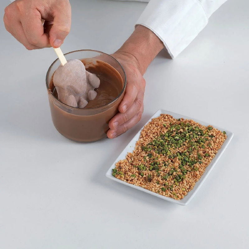 Forma Silicon Inghetata Paw, 2 forme silicon x 4 cav. 8.9 x 8.4 x H 2.4 cm, 98 ml, 50 bastonase [8]