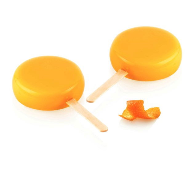 Forma Silicon Inghetata Round GEL19B, 2 cavitati x Ø 7 x H 2.3cm, 82 ml, 50 bastonase [1]