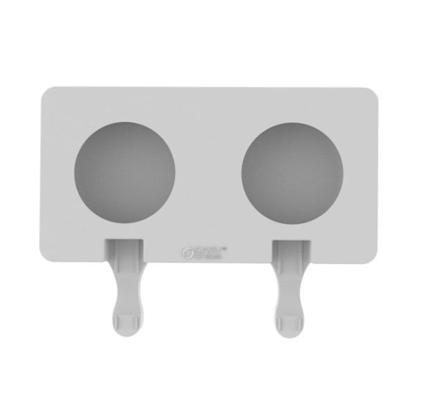 Forma Silicon Inghetata Round GEL19B, 2 cavitati x Ø 7 x H 2.3cm, 82 ml, 50 bastonase [3]