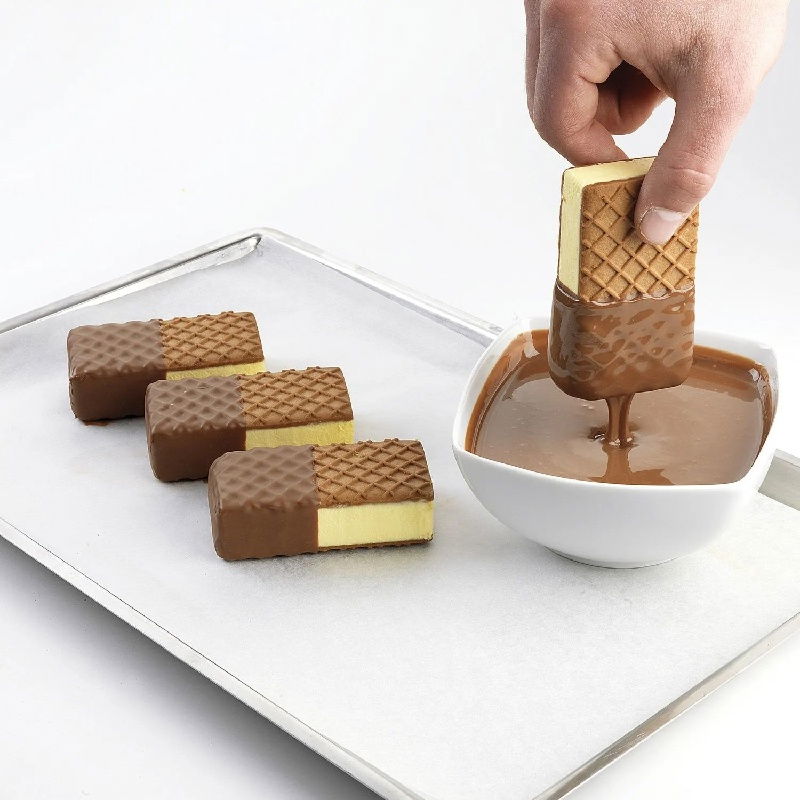 Forma Silicon Inghetata Sandwich Biscuit, 2 forme silicon x 7 cav. 8.7 x 4.8 x H 4.8 cm, 97 ml (BISC01) [9]