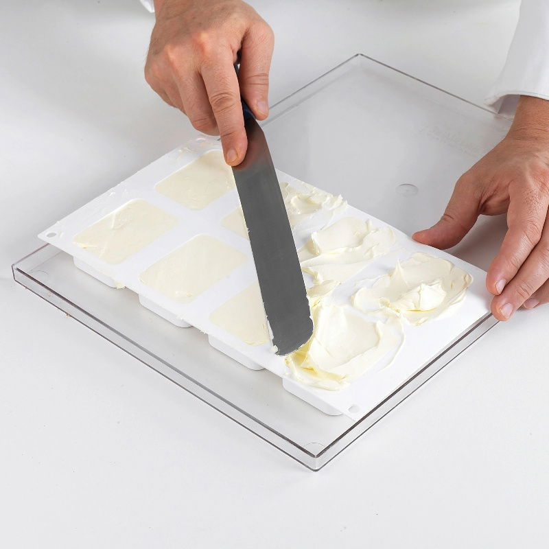 Forma Silicon Inghetata Sandwich Mini Biscuit Double, 2 forme silicon x 8 cav. 7.05 x 4.85 x H 2.05 cm, (BISC04M) [3]