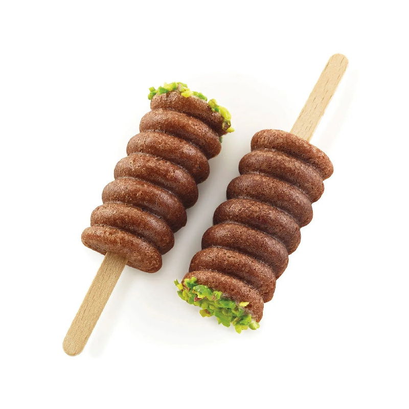 Forma Silicon Inghetata Tango, 2 forme x 6 cavitati 9.2 x 4.5 x H 2.75 cm, 90 ml, 50 bastonase [1]