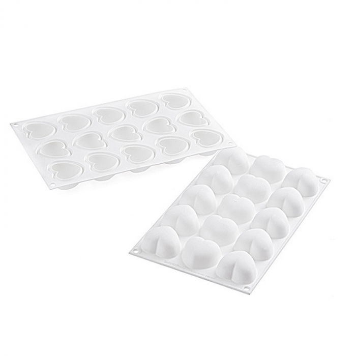 Forma Silicon Inima Cupido Ø 4.5 x H 2.4 cm, 15 cavitati, 30 ml [4]