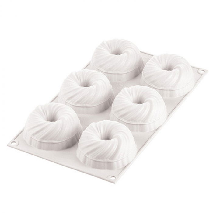 Forma Silicon Intreccio Ø 7.5 x H 3.5 cm, 6 cavitati, 105 ml [2]