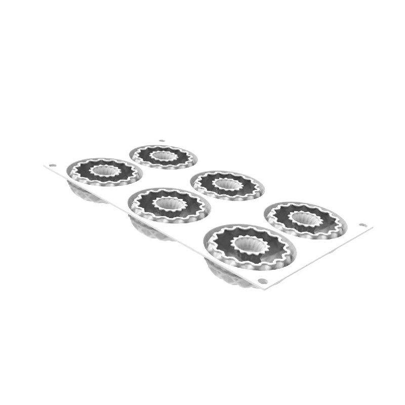 Forma Silicon Kaleido 75 Ø 7.5 x H 2.5 cm, 6 cavitati x 75 ml [3]