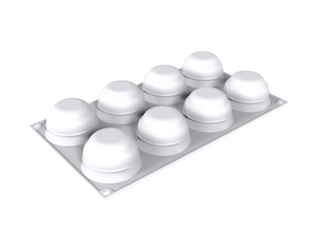 Forma Silicon Kiku Ø 5.8 x H 3.7 cm, 8 cavitati x 70 ml [4]