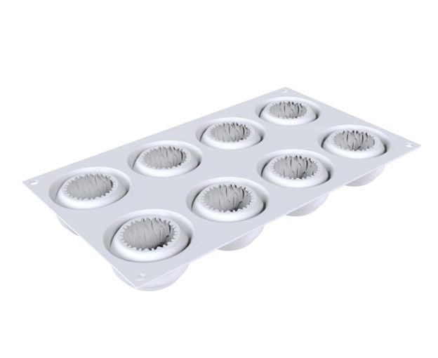 Forma Silicon Kiku Ø 5.8 x H 3.7 cm, 8 cavitati x 70 ml [3]