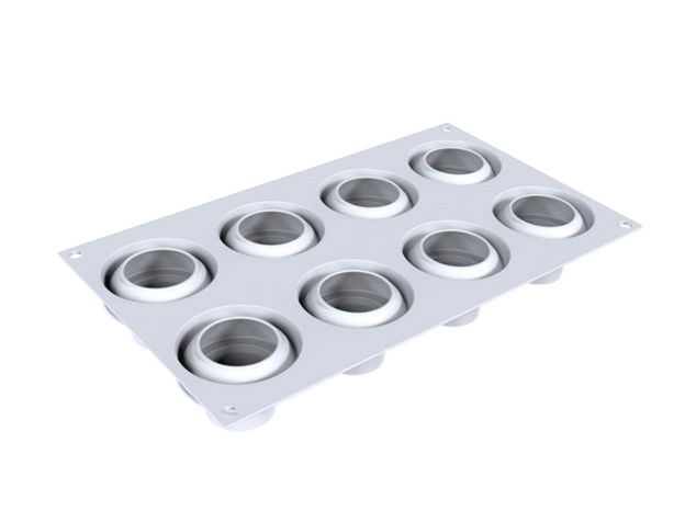 Forma Silicon Margareta Daisy Ø 5.8 x H 4.1 cm, 8 cavitati x 62 ml + decupator [7]