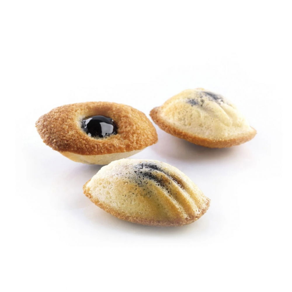 Forma Silicon Mini Madeleine Monoportii 7.7 x 4.45 x H 1.8 cm, 44 cavitati, 32 ml (SQ005) [1]