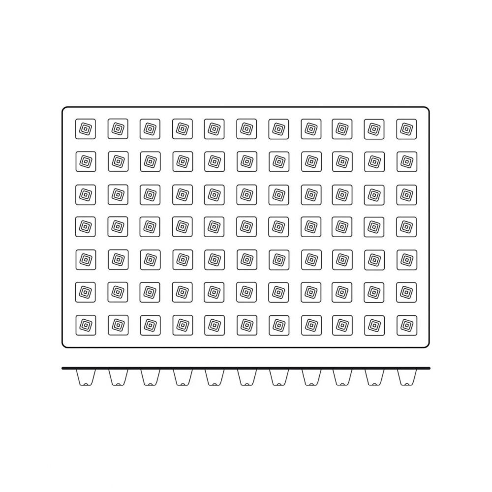 Forma Silicon Mini Piramid Mignon 2.8 x 2.8 x H 2.5 cm, 77 cavitati, 11 ml, (SQ046) [4]