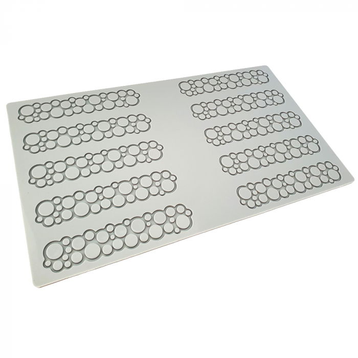 Forma Silicon PavoDecor Cercuri, 10 cavitati 12 x 2.5 x H 0.2 cm, 2.2 ml [1]