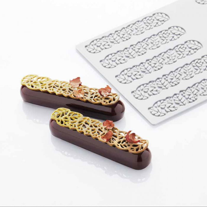 Forma Silicon PavoDecor Frunze Forma Alungita, 10 cavitati 12 x 2.6 x H 0.2 cm, 3.4 ml [2]