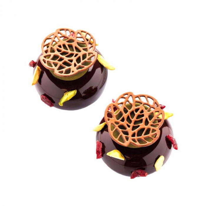 Forma Silicon PavoDecor Frunze Forma Rotunda, 15 cavitati Ø 5 x H 0.2 cm, 2.1 ml [2]