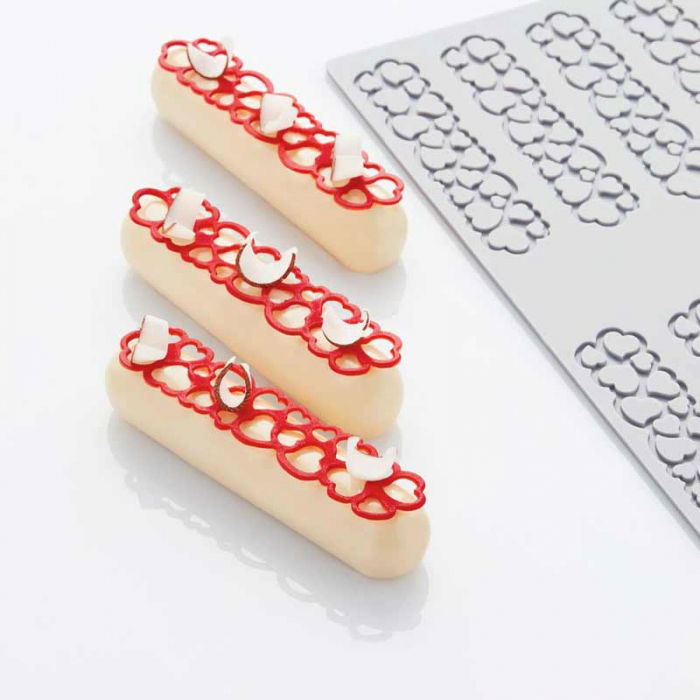 Forma Silicon PavoDecor Inima Forma Alungita, 10 cavitati 12 x 2.7 x H 0.2 cm, 2.6 ml [4]