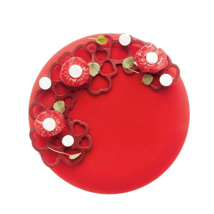 Forma Silicon PavoDecor Inima Forma Semiluna, 3 cavitati 13.7 x 7.6 x H 0.2 cm, 5.8 ml [2]