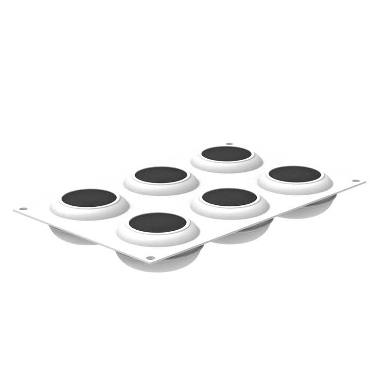 Forma Silicon Piatra Ø 7.8 x H 3.7 cm, 6 cavitati x 145 ml [2]