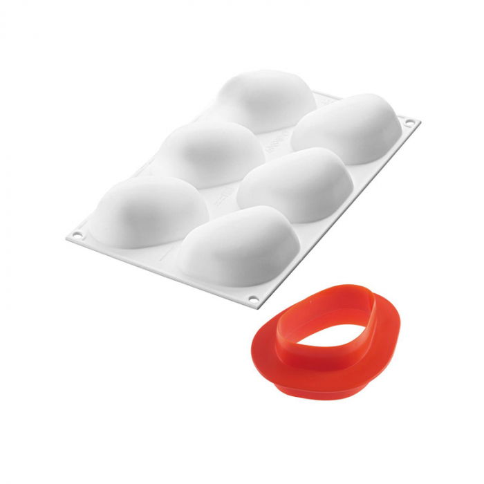 Forma Silicon Pietre Zen100 8.7 x 6.3 x H 3.6 cm, 6 cavitati + decupator, 100 ml [2]