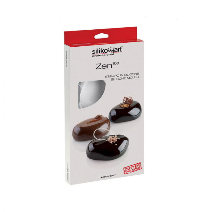 Forma Silicon Pietre Zen100 8.7 x 6.3 x H 3.6 cm, 6 cavitati + decupator, 100 ml [4]