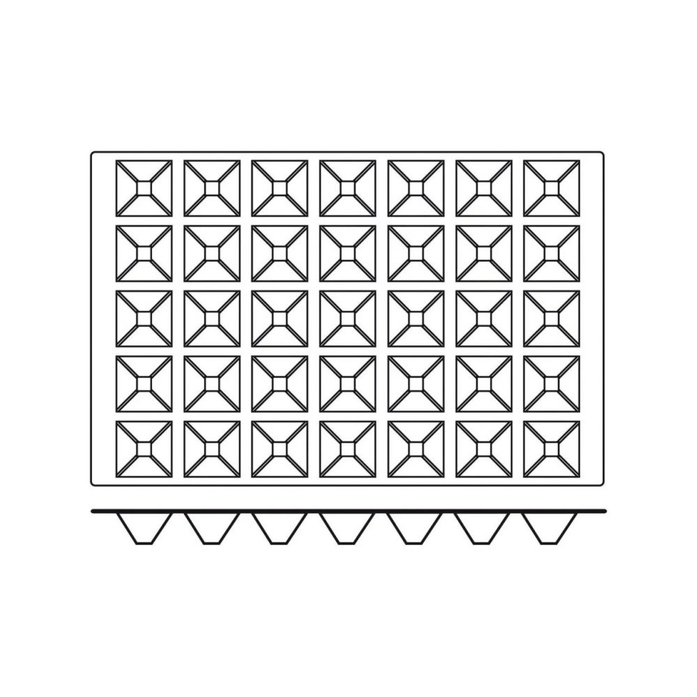 Forma Silicon Piramida Monoportii 6.5 x 6.5 x H 3.5 cm, 35 cavitati, 61 ml, (SQ010) [3]