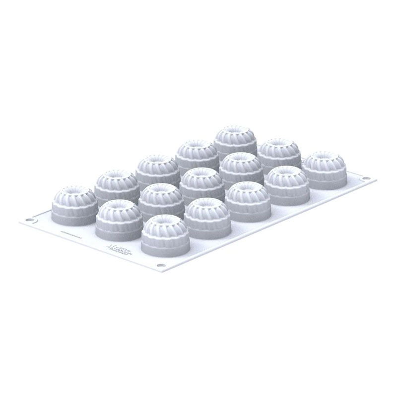 Forma Silicon Pleincoeur Rotund Ø 4 x H 2.7 cm, 15 cavitati x 27 ml [3]