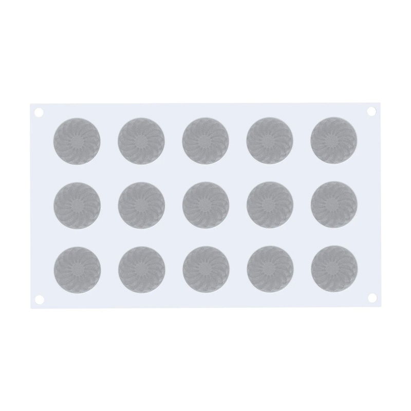 Forma Silicon Pleincoeur Rotund Ø 4 x H 2.7 cm, 15 cavitati x 27 ml [2]