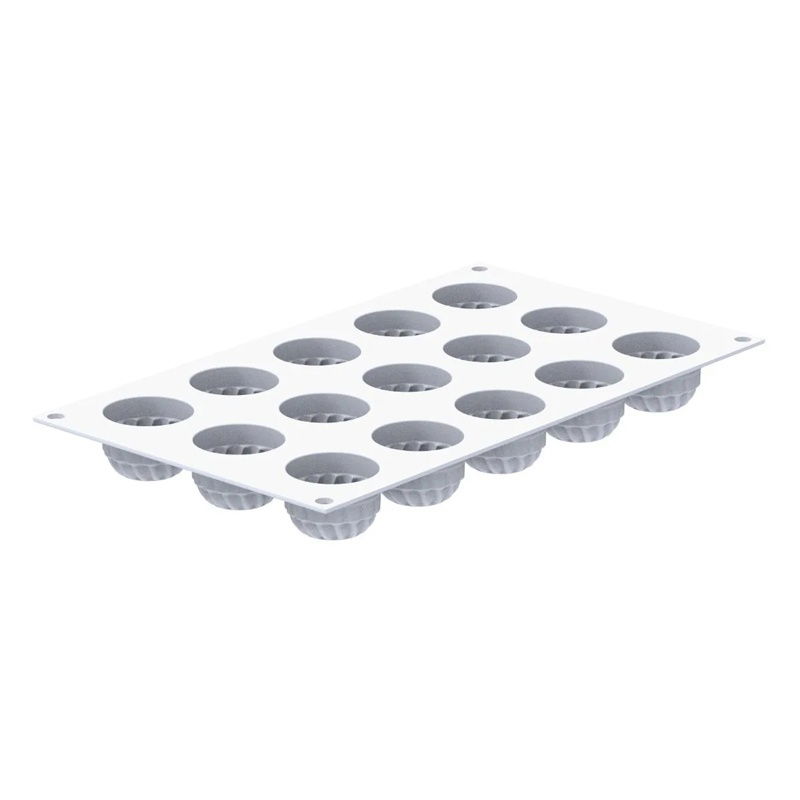 Forma Silicon Pleincoeur Rotund Ø 4 x H 2.7 cm, 15 cavitati x 27 ml [4]