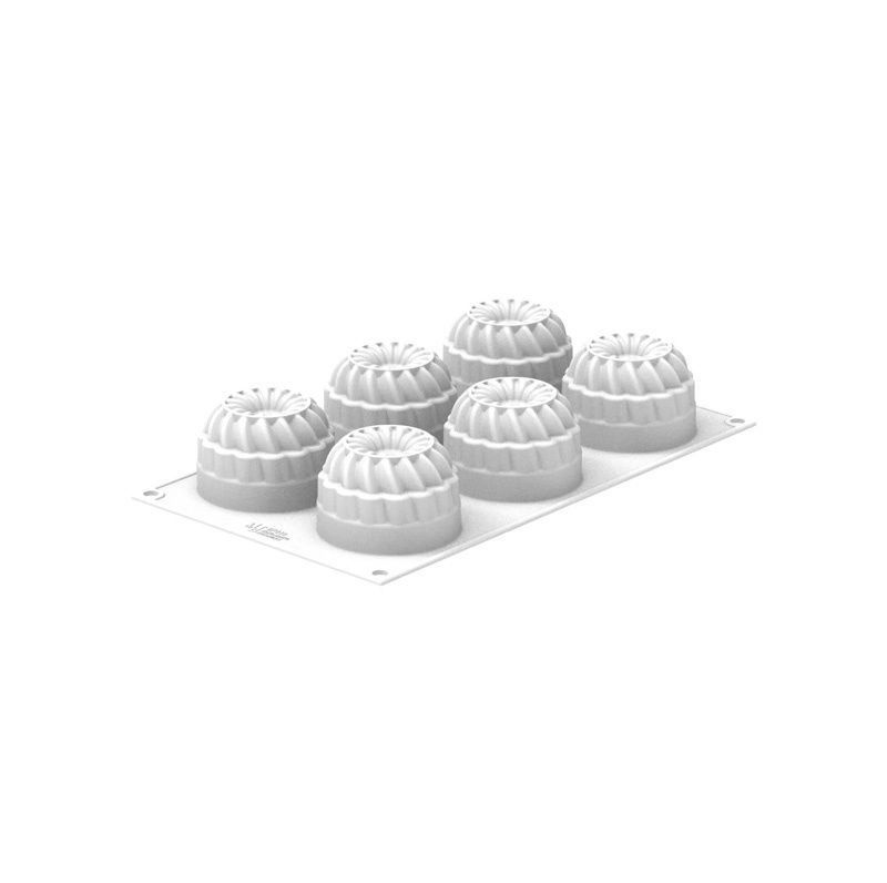 Forma Silicon Pleincoeur Rotund Ø 7 x H 4.8 cm, 6 cavitati x 142 ml [3]
