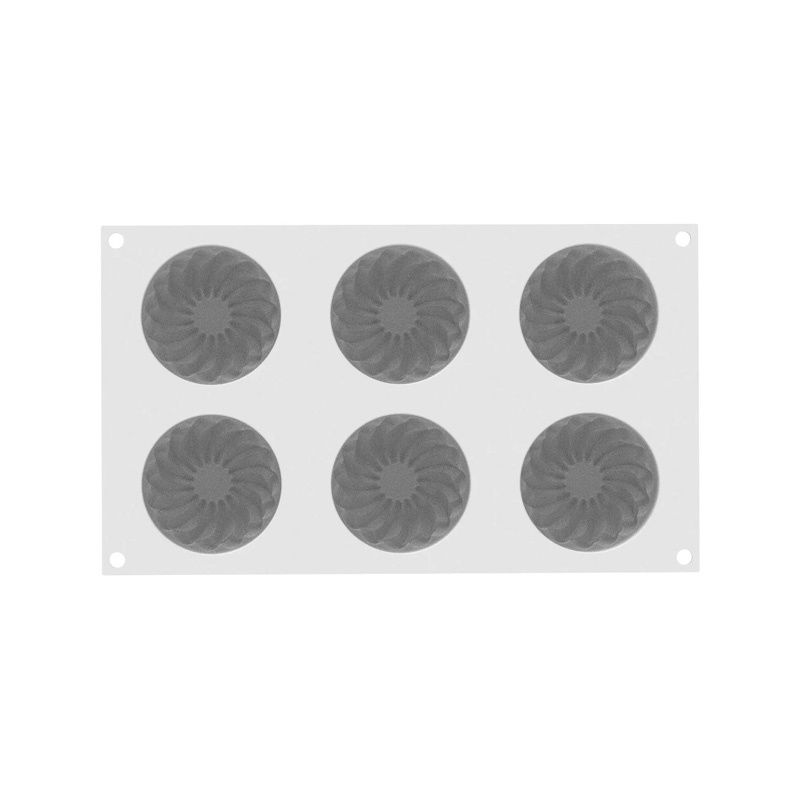 Forma Silicon Pleincoeur Rotund Ø 7 x H 4.8 cm, 6 cavitati x 142 ml [4]