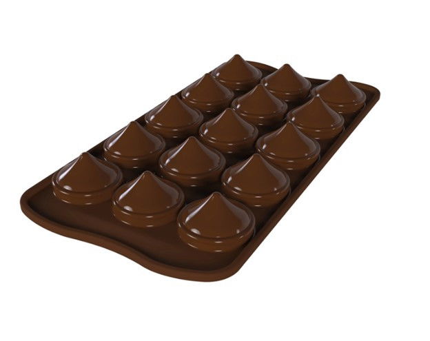 Forma Silicon Praline Kiss Ø 2.8 x H 2.4 cm, 10 ml, 12 cavitati (SCG57) [1]