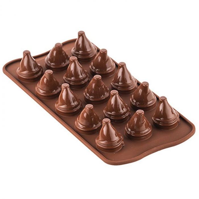 Forma Silicon Praline Mr & Mrs Brown Ø 2.5 x H 4 cm, 10 ml, 15 cavitati (SCG56) [1]