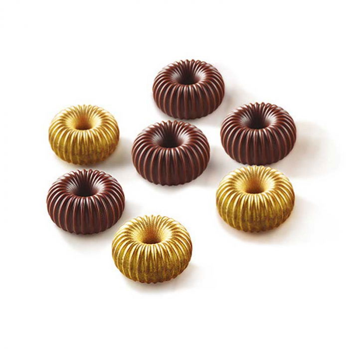 Forma Silicon Praline Silikomart 3D Crown Ø 3 x H 1.5 cm, 9 ml, 11 cavitati (SCG49) [2]