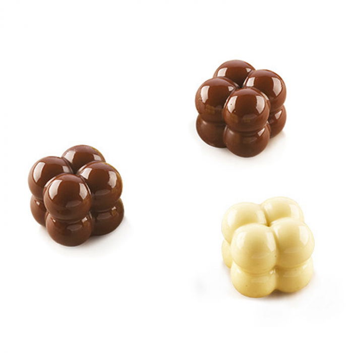 Forma Silicon Praline Silikomart 3D Game 2.2 x 2.2 x H 2 cm, 8 ml, 15 cavitati (SCG51) [3]