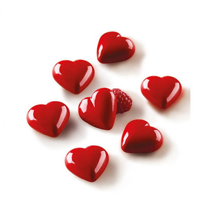 Forma Silicon Praline Silikomart 3D Inima 3.1 x 3 x H 1.5 cm, 8 ml, 12 cavitati (SCG48) [3]