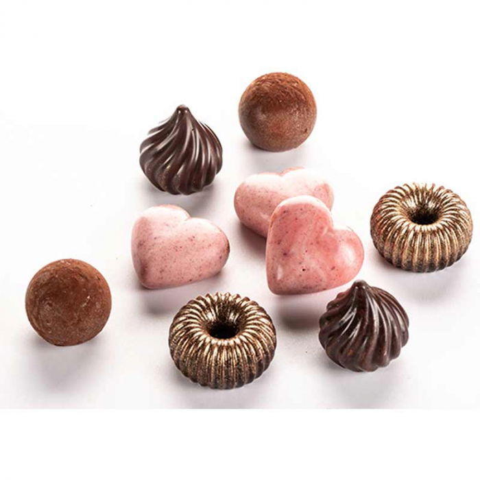 Forma Silicon Praline Silikomart 3D Inima 3.1 x 3 x H 1.5 cm, 8 ml, 12 cavitati (SCG48) [5]