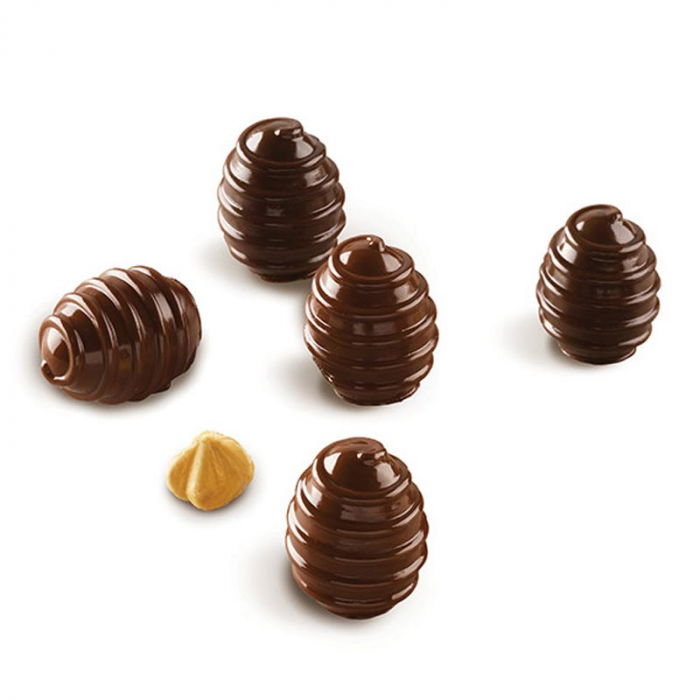 Forma Silicon Praline Silikomart 3D Spiral Ø 2.4 x H 3 cm, 9 ml, 15 cavitati (SCG52) [2]