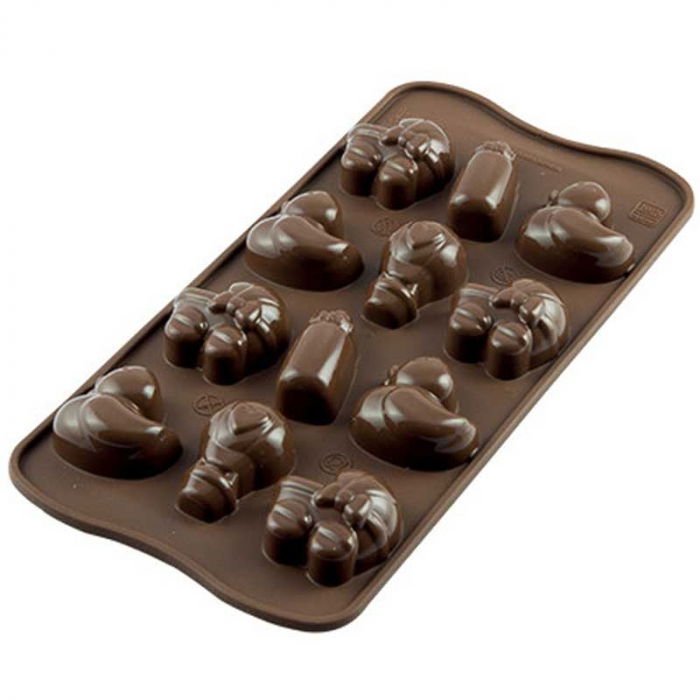 Forma Silicon Praline Silikomart Botez 3.5 x 3.2 x H 1.5 cm, 11 ml, 12 cavitati (SCG31) [1]