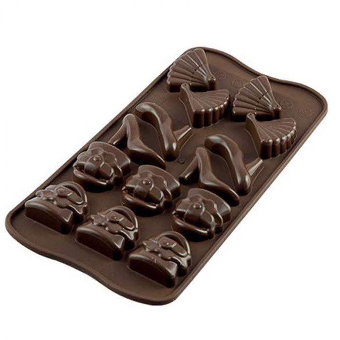 Forma Silicon Praline Silikomart Fashion 4.1 x 3 x H 1.2 cm, 8 ml, 14 cavitati (SCG14) [1]