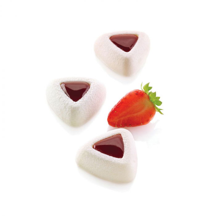 Forma Silicon Profesionala Tringhiuri Mini 3.6 x 3.8 x H 1.2 cm, 66 cavitati (SQ062) [1]