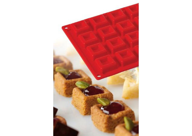 Forma Silicon Savarin Patrat Mignon 3x3xh1.35 cm, 28 cavitati [2]