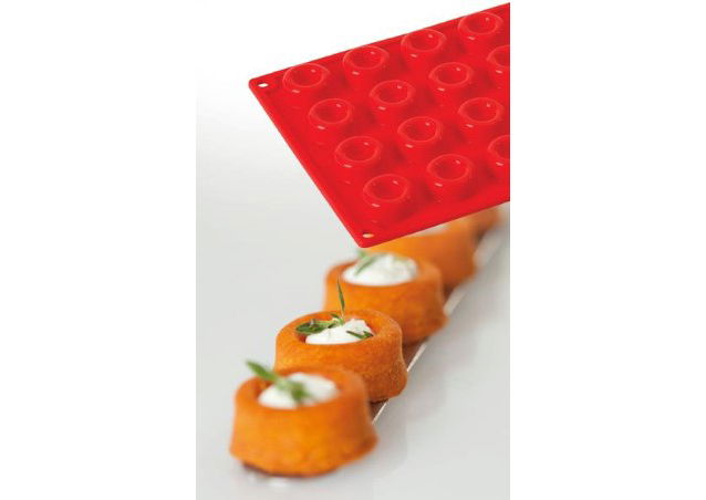 Forma Silicon Savarin Rotund Mignon Ø3xh1.35 cm, 28 cavitati [2]