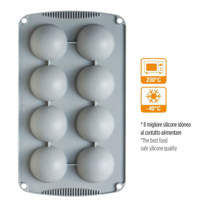 Forma Silicon Semisfera Ø 6 x H 3 cm, 8 cavitati [2]