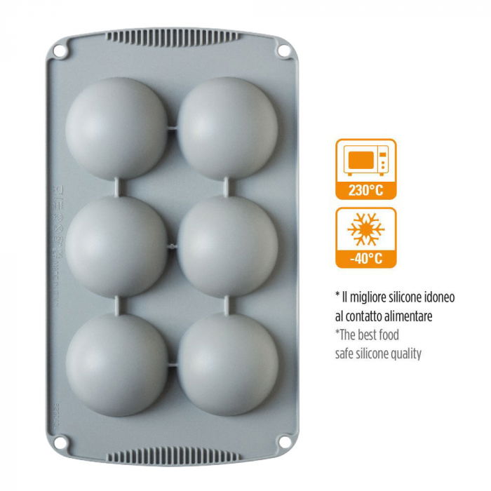 Forma Silicon Semisfera Ø 7 x H 3.5 cm, 6 cavitati [2]