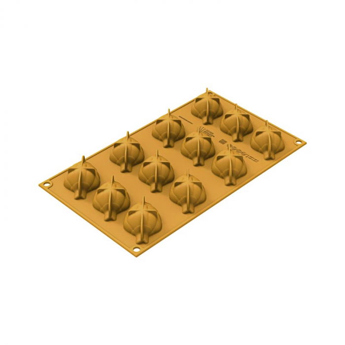 Forma Silicon Silikomart NaturaE Anghinare 6.2 x 4.1 x H 2.8 cm, 2.8 ml, 12 cavitati [3]