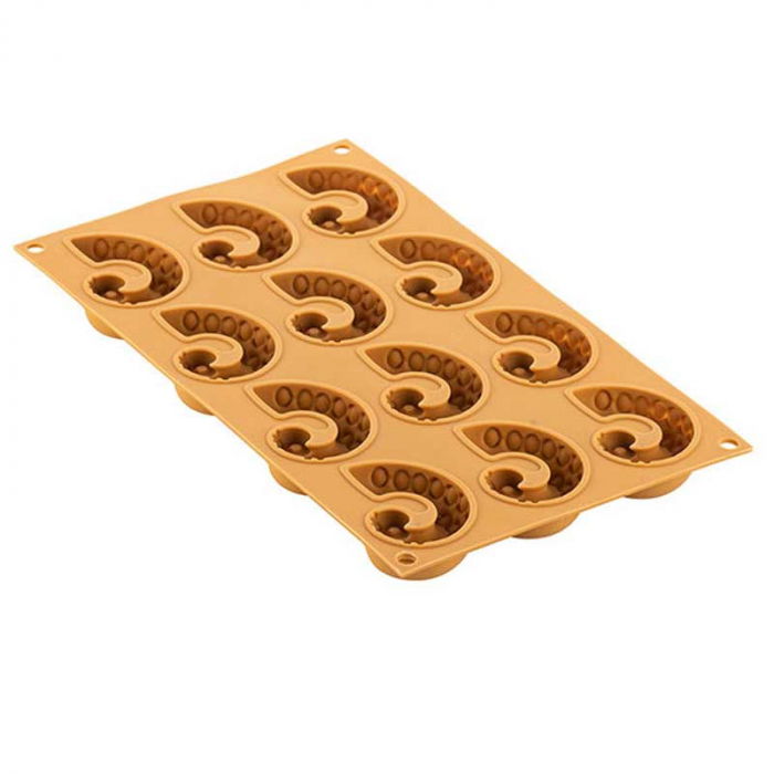 Forma Silicon Silikomart NaturaE Caracatita 6 x 5 x H 2 cm, 20 ml,  12 cavitati [2]